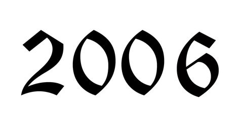 Year 2006 in Review (by Matt Tomer) – RapReviews ပန်းကနုတ် Tattoo, 2006 Aesthetic, 2006 Tattoo, Tato Jari, Pola Tato, Tato Henna, Graffiti Text, Number Tattoos, Tattoo Stencil Outline