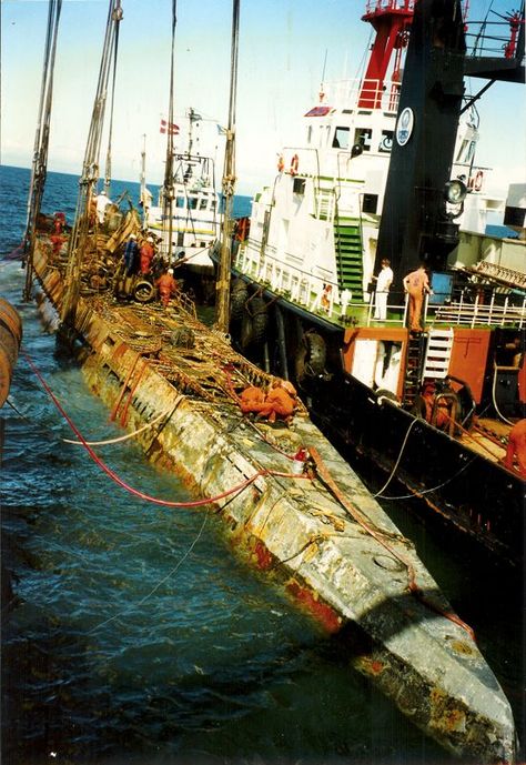 Some great images of U-534, the wreck and the artefacts which include an enigma machine. Commissioned in Hamburg in late 1942, the U… German Submarines, U Boat, Abandoned Ships, Naval History, Time Warp, Navy Ships, Military History, Abandoned Places, Time Travel