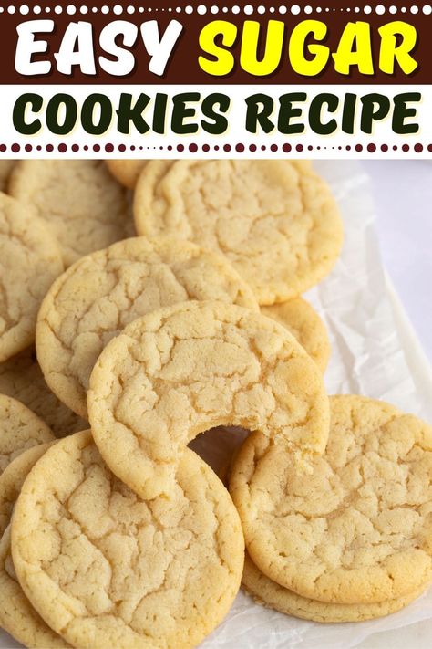 Easy Quick Cookies Recipes, Super Cookie Recipe, Simple Desserts With Few Ingredients, Easy Chewy Sugar Cookie Recipe, 1 Dozen Sugar Cookie Recipe, Cookies Quick And Easy, Easy Dessert Cookies, Easy Make Cookies, Sugarless Cookies Recipes