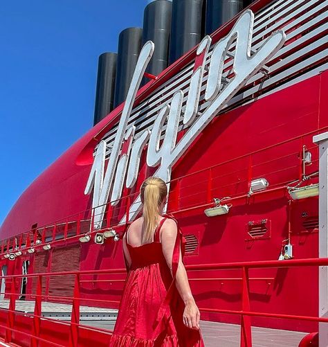 Red Dress For Cruise, Virgin Voyages Cruise Packing List, Virgin Cruise Packing List, Virgin Voyages Cruise Valiant Lady, Virgin Voyages Cruise Scarlet Lady Outfits, Virgin Voyages Packing List, Scarlet Night Virgin Voyages Outfits, Virgin Voyages Valiant Lady, Virgin Voyages Cruise Scarlet Lady