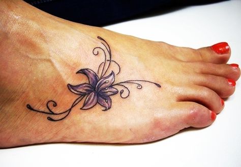 Cindy Simpson, Lillies Tattoo, Lily Tattoo Design, Lily Flower Tattoos, 16 Tattoo, Awareness Tattoo, Foot Tattoos For Women, Tattoos For Women Flowers, Tattoos Geometric