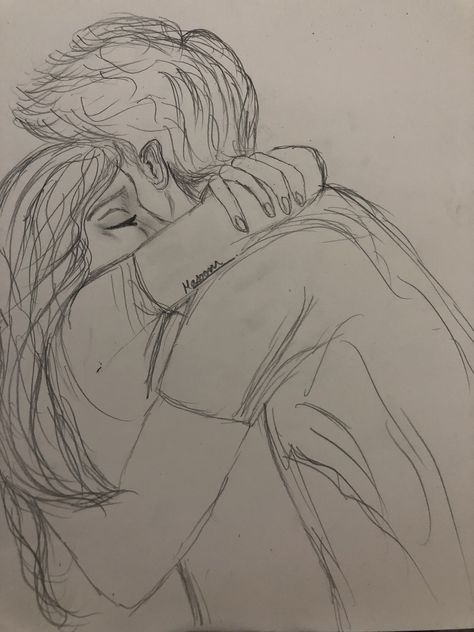 #sketch #sketching #draw #drawing #pencil #couple #girl #boy #hug Cute Couple Hugging Drawing Reference, Couple Holding Each Other Drawing, Hug Sketch, Lovers Sketch, Boy And Girl Sketch, Hug Drawing, Boy And Girl Drawing, Hug Cartoon, Hugging Drawing