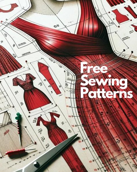 Find free sewing patterns on my website #fabricodesign #freesewingpattern #freepdfsewingpattern Garment Construction Cover Page, Free Pdf Sewing Patterns For Women, Designer Dress Patterns, Free Sewing Patterns Printable, Designer Clothing Patterns, Free Sewing Tutorials, Sew A Dress, Sewing Patterns Pdf, Free Printable Sewing Patterns