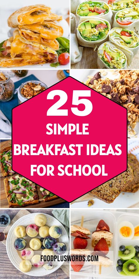 Start your day right with these easy and delicious breakfast ideas to get the kids ready for school hassle-free. Prepare freezer-friendly breakfasts ahead of time with these healthy and quick options that will save you precious morning minutes. From kindergarten snack boxes to nutritious on-the-go meals, these recipes are perfect for picky eaters who need a boost of energy in the mornings. School Morning Breakfast Ideas | School Morning Breakfast | Easy Kids Breakfast | Morning Breakfast Ideas | Fast Breakfast Ideas For School, Breakfast Ideas For Early Mornings, Simple Filling Breakfast, Healthy Fresh Breakfast, Quick Easy Healthy Breakfast Ideas Clean Eating, Breakfast For Work Ideas, Breakfast For Picky Toddlers, Morning Snacks For Kids, What To Make For Breakfast Easy