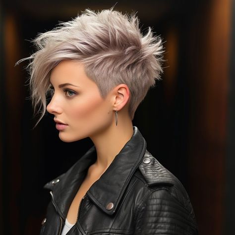 Kort Pixie, Short Textured Hair, Edgy Short Haircuts, Funky Short Hair, Short Hair Pixie Cuts, Short Hair Trends, Short Hair Undercut, Super Short Hair, Edgy Short Hair