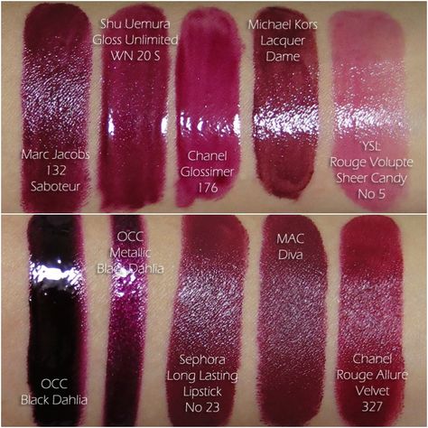 Deep Winter Lipstick, Winter Lipstick Colors, Cherry Red Lipstick, Wedding Lip, Mac Diva, Winter Lipstick, Deep Winter Palette, Deep Winter Colors, Plum Lipstick