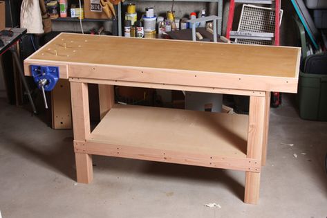 Article Image Simple Workbench Plans, Workbench Plan, Workbench Designs, Workbench Plans Diy, Woodworking Bench Plans, Assembly Table, Diy Workbench, Workbench Plans, Garage Work Bench