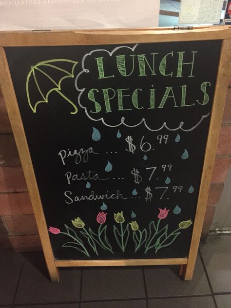 Lunch specials April flowers bring may flowers chalkboard Special Board Ideas Restaurant, Spring Restaurant Chalkboard, Special Boards Restaurant Ideas, Restaurant Specials Board Ideas, Special Board Restaurant Signs, Lunch Specials Restaurant Ideas, Restaurant Specials Board, Specials Board Restaurant, Business Chalkboard