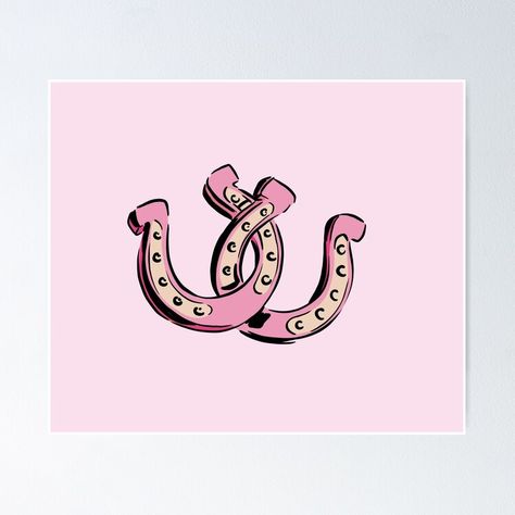 Get my art printed on awesome products. Support me at Redbubble #RBandME: https://www.redbubble.com/i/poster/Pink-Horseshoe-by-alexnoellejones/146510037.LVTDI?asc=u Horseshoe Aesthetic, Tufting Drawing, Horseshoe Illustration, Horseshoe Clipart, Horseshoe Graphic, Senior Pants, Interior Design Wall Art, Horseshoe Design, Pink Horse