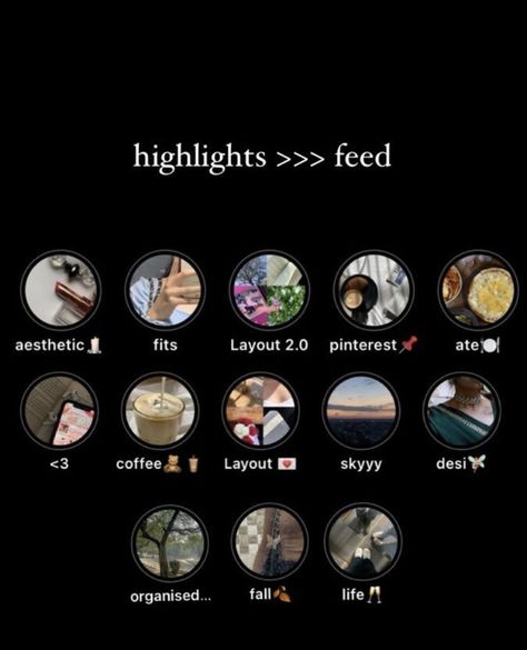 Instagram aesthetic ideas for feed and highlight make your Instagram aesthetic Highlights Feed Instagram, Insta Story Highlights Name Ideas, Instagram Feed Captions, Highlight Titles Instagram, Aesthetic Instagram Account Ideas, Instagram Titles, Instagram Account Aesthetic, Ideas For Titles, Instagram Highlight Names