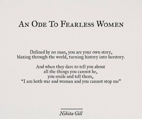 I am fearless & free. I am limitless & ready to live. Fearless Women, Poem Quotes, Gorillaz, Poetry Quotes, Pretty Words, Woman Quotes, Beautiful Words, Words Quotes, Wise Words