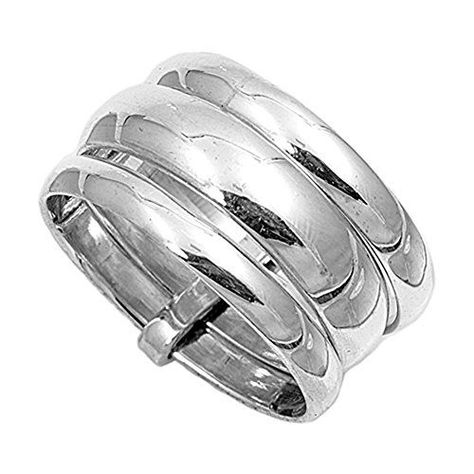 Sterling Silver Womens Classic Ring Fashion Pure 925 Wide Band 13mm Size 13 RNG2094713 * Click image for more details.(This is an Amazon affiliate link and I receive a commission for the sales) Thumb Rings Men, Gray Jewelry, Sterling Silver Wedding Band, Silver Wedding Bands, Ring Fashion, Statement Ring Silver, Silver Plated Jewelry, Size 10 Rings, Plated Jewelry