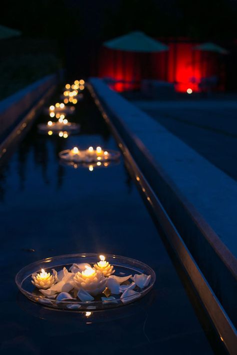 Floating Lights In Pool Wedding, Poolside Proposal Ideas, Pool Lights Wedding, Pool Wedding Decorations Floating Lights, Pool Decoration Wedding, Wedding Pool Ideas, Pool Decor For Wedding, Pool Decor Wedding, Pool Candles Wedding