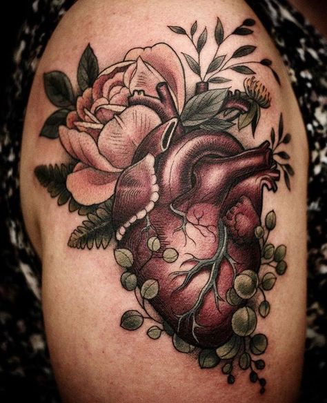 nurse tattoo sleeve anatomical heart #nurse #tattoo #sleeve #anatomical #heart \ nurse tattoo sleeve anatomical heart Tattoo Bunt, Heart Anatomical, Catrina Tattoo, Anatomical Heart Tattoo, Nurse Tattoo, Medical Tattoo, Dibujos Tattoo, Herz Tattoo, Tattoo Heart