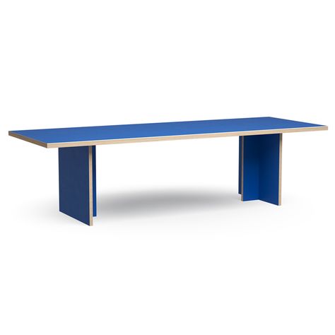 Dining table, blue, rectangular 280cm Design House Stockholm, Hk Living, Bathroom Outdoor, Chair Side Table, Office Workspace, Piet Mondrian, Dutch Design, Sideboard Cabinet, House Doctor