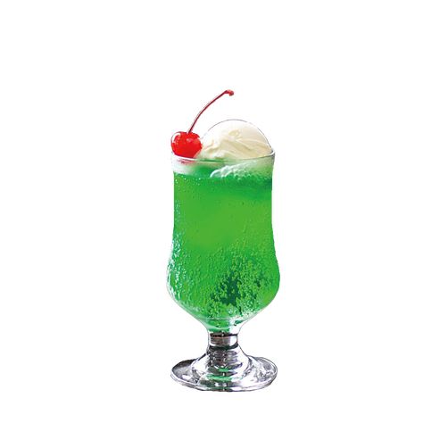 Melon Cream Soda, Soda Sticker, Green Drink Recipes, Melon Soda, Green Ice Cream, Soda Floats, Drink Png, Green Drink, Green Drinks