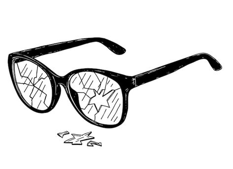 Glasses Frames Drawing, Drawing Of Glasses, Eye Glasses Drawing, Broken Glass Sketch, Specs Drawing, Draw Glasses, Drawing Glasses, How To Draw Glasses, Sunglasses Drawing