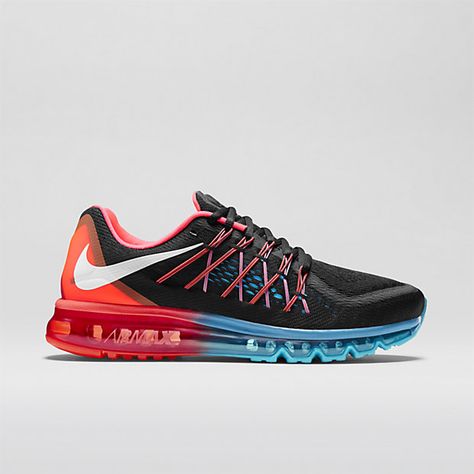 NIKE AIR MAX Nike Air Max 2015, Nike Gear, Air Max Shoes, Nike Shoes Air Max, Mens Running, Sport Motivation, Black Running Shoes, Comfy Shoes, Blue Lagoon