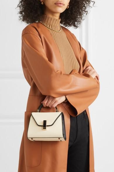 from @NET-A-PORTER's closet #valextra #loewe #mm6maisonmargiela #re/done #driesvannoten #sophiebuhai #lauralombardi Valextra Bag, Valextra Iside, Laura Lombardi, Fall Handbags, Bag Outfit, Mm6 Maison Margiela, Fashion Consultant, Chloe Drew, Black Trim