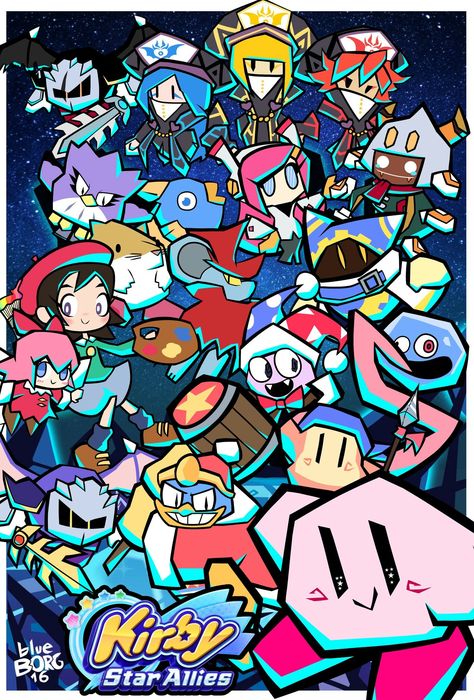 Paper Kirby Star Allies Kirby Star Allies Fanart, Kirby Collection, Kirby Comics, Kirby Star Allies, Kirby Star, Kirby Nintendo, Kirby Games, Kirby Stuff, Kirby Character