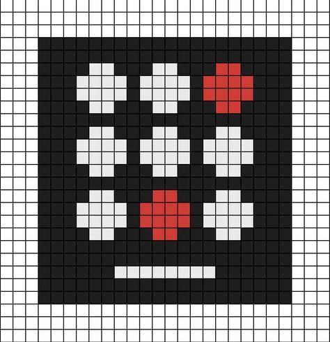 A pixel art template of Twenty One Pilots' 2015 album cover, Blurryface.

This isn't as accurate as I want it to be, but avoiding copy strikes it's best to. Beatles Perler Beads, Pierce The Veil Perler Beads, Peeler Bead Album Cover, Twenty One Pilots Perler Beads, Album Perler Beads, Perler Album Cover, Album Covers Pixel Art, Album Cover Perler Beads, Pixel Art Album Cover