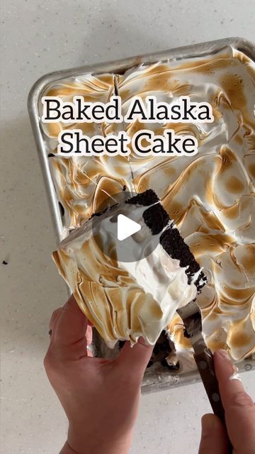 Erin Jeanne McDowell on Instagram: "A must for the summer “to make and devour” list: Baked Alaska Sheet Cake ✨ Get the recipe at the link in bio 🫶" Erin Jeanne Mcdowell Recipes, Baked Alaska Cake, Bake Alaska Cake, Alaska Cake, Erin Mcdowell, Erin Jeanne Mcdowell, Baked Alaska Recipe, Baked Alaska, July 16