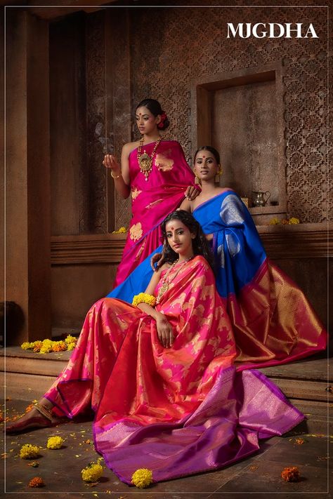 Mind-blowing Kanchipuram Pattu Silk Sarees That You Don’t Want to Miss Onam 2024, Bhargavi Kunam, Indian Trends, Diwali Photo, Saree Shoot, Saree Poses, Indian Photoshoot, Saree Photoshoot, Ethnic Sarees