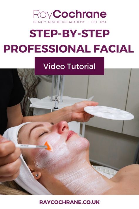 10-Step Facial | Step By Step Procedure Tutorial | Facial & Skincare Course | Level 2 - VTCT Accredited. The VTCT Level 2 Facial and Skincare Course is specifically designed to develop your practical skills. In just six weeks, you will learn how to provide complete skin analysis and develop your skincare skills, including face steaming, mask application, and spot extraction. To complete your skills, you will be taught how to perform facial massage. Facial Step By Step, Basic Facial, Facial Procedure, Face Steaming, Skin Analysis, Facial Skincare, School Videos, Beauty School, Facial Massage