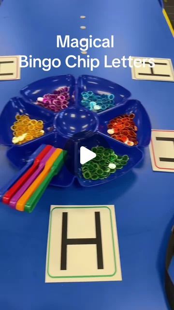 Bingo Chips Ideas, Magnetic Letters Activities, Small Group Letter Activities Preschool, Magnetic Bingo Chip Activities, Magnetic Wand Activities, Fun Alphabet Activities For Preschoolers, Letter Fluency, Letter Matching Preschool, Alphabet Recognition Activities