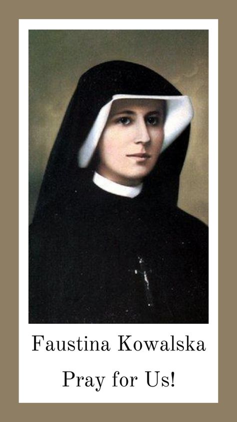 Saint Faustina, St Faustina Kowalska, Faustina Kowalska, St Faustina, Catholic Priest, Pray For Us, Patron Saints, Media, Art