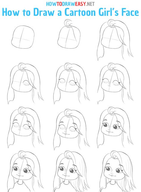 How To Draw Cartoon Portraits, Drawing Cartoon People Simple, How To Draw Caracatures Step By Step Design Reference, How To Draw A Face Cartoon, How To Draw Cartoon Faces, How To Draw A Cartoon Character, How To Make Cartoon Face, Drawing Cartoon Faces Step By Step, How To Draw A Cartoon Face Step By Step