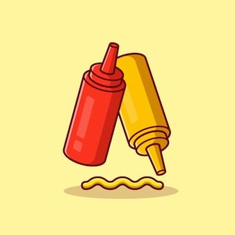 Burger Icon, How To Draw Anything, Ketchup And Mustard, Kahlo Paintings, Heinz Ketchup, Food Drawings, Tshirt Illustration, Vector Food, Vector Icons Illustration