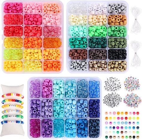 Diy Bracelet Ideas With Beads, Bracelet Ideas With Beads, Ideas With Beads, Diy Bracelet Ideas, Beads Kit, Pony Bead Bracelets, Kandi Bracelets, Diy Bracelets Patterns, Jewelry Making Kit