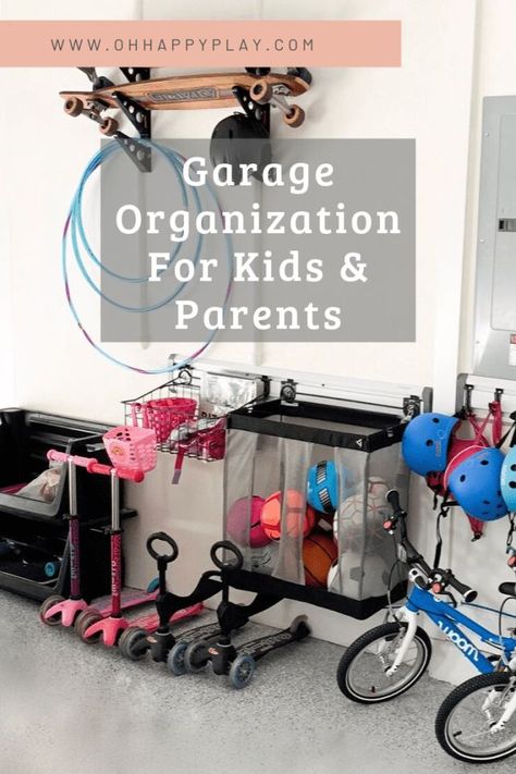 Small Garage Organization, Kid Storage, Functional Garage, Kids Garage, Timeout Corner, Garage Storage Inspiration, Garage Organisation, Garage Organization Ideas, Ladies Group