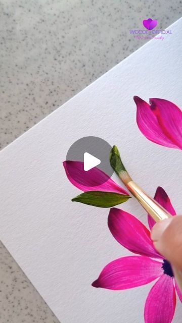 Swati Pandey | OneStroke Flower painting on Instagram: "🌸🌸
.
.
.
.
.
#painting #acrylicpainting #flowerpainting #floral #art #artwork #viralreels #trendingreels #aesthetic #ａｅｓｔｈｅｔｉｃ #wocol_official" Flower Acrilic Paintings Ideas, Acrylic Flower Tutorial, Painted Tub, Flower Painting Watercolor, Instagram Projects, Painting Flowers Tutorial, Instagram Painting, Flowers Tutorial, Watercolor Ideas