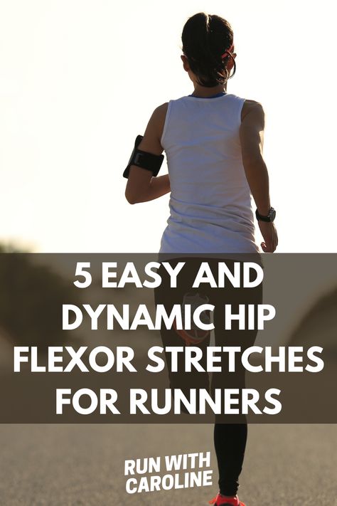 5 dynamic hip flexor stretches for runners + how to do them 3 Stretches For Tight Hamstrings, Exercises For Strength, Glute Strengthening, Sore Hips, Hip Flexor Exercises, Stretches For Runners, Dynamic Warm Up, Tight Hamstrings, Glute Activation