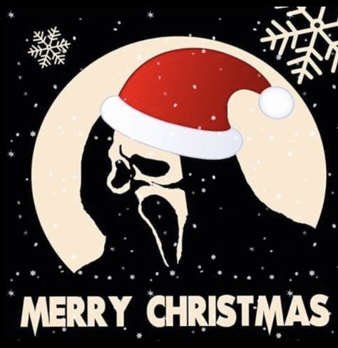 Ghostface Christmas, Christmas Horror Art, Scream Icon, Horror Christmas, Easy Christmas Drawings, Christmas Posts, Louis Vuitton Iphone Wallpaper, Horror Cartoon, Scary Christmas