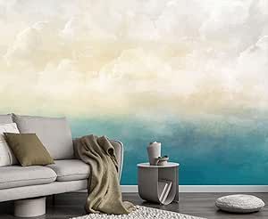 Sea Wall Mural, Mural For Bedroom, Ocean Mural, Wallpaper Ocean, Landscape Sky, Decor 2024, Ocean Landscape, Stormy Sea, Sea Wall