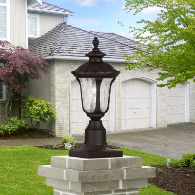 End Of Driveway Light Post, Driveway Light Post, Column Lights, Driveway Lighting, Lantern Head, Lantern Post, Glass Walls, French Cottage, Outdoor Post Lights