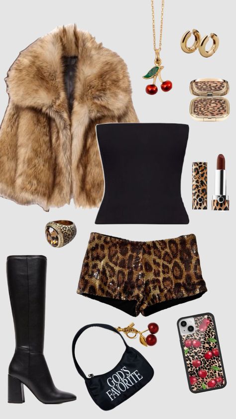 Leopard print outift Cheetah Print Outfits, Leopard Print Outfits, Leopard Outfits, Fest Outfits, Mode Ootd, Cute Comfy Outfits, Outfit Look, Mode Inspo, 2000s Fashion