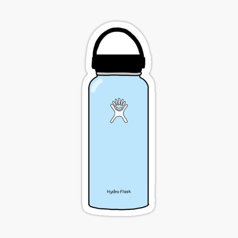 Hydro Flask Stickers, Hydro Flask Bottle, Flask Bottle, Hydroflask Stickers, Vsco Girl, Hydro Flask, Clipboard, Aesthetic Stickers, Colorful Drawings