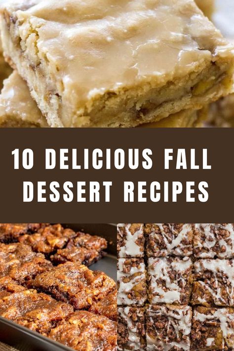 Discover a delicious array of fall dessert recipes perfect for satisfying your sweet tooth this season. From easy-to-make apple desserts to crowd-pleasing fall dessert bars, these recipes are sure to impress your family and friends. Whether you're hosting a gathering or simply craving a cozy treat, these fall desserts will bring warmth and sweetness to any occasion. Indulge in the flavors of autumn with these mouth-watering treats that capture the essence of the season. Fall Fest Dessert Ideas, Crockpot Fall Dessert Recipes, Dessert Recipes To Share, Delicious Desserts For A Crowd, Fall Healthy Dessert Recipes, Popular Fall Desserts, Desserts For Fall Festival, Easy Dessert Recipes To Share, Autumn Dessert Bars