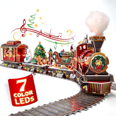 Christmas Tree Train Set, Under Christmas Tree, Christmas Tree Train, Christmas Train Set, Bubble Christmas, Stem Projects For Kids, Santa Express, Christmas Puzzle, Christmas Musical