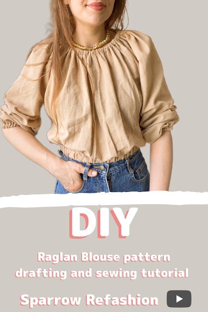 Flowy Shirt Pattern, Sew Shirts For Women, Diy Blouse Refashion, Blouse Sewing Pattern Free, Free Clothes Patterns, Easy Sew Top, Blouse Refashion, Blouse Pattern Free, Blouse With Sleeves