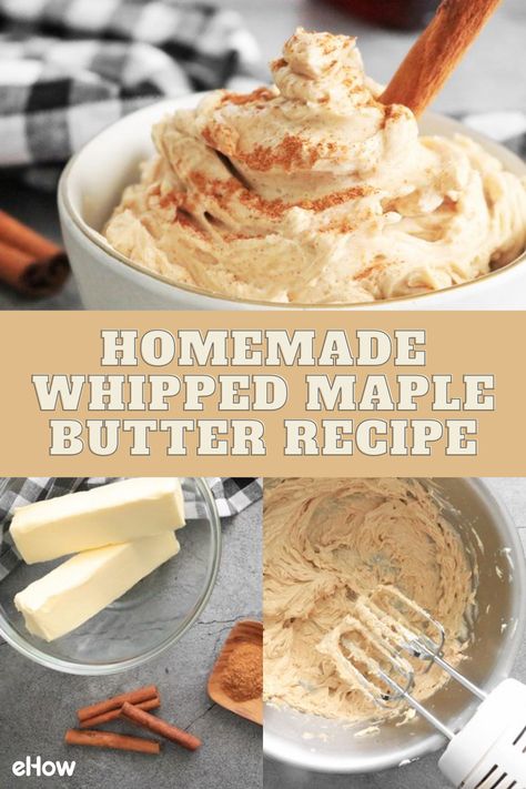 Butter In A Jar, Maple Butter Recipe, Pumpkin Butter Recipe, Flavored Butter Recipes, Butter Recipes Homemade, Compound Butter Recipe, Honey Butter Recipe, Maple Syrup Recipes, Maple Butter