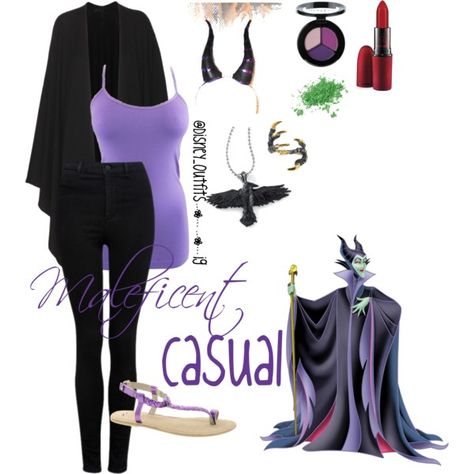 Casual Maleficent {Maleficent} Easy Maleficent Costume, Maleficent Bounding, Maleficent Disney Outfit, Maleficent Disney Bound, Disney Bounding Maleficent, Maleficent Aesthetic Outfit, Easy Disney Villain Costumes Diy, Disney Villain Outfit Ideas, Maleficent Outfit Ideas