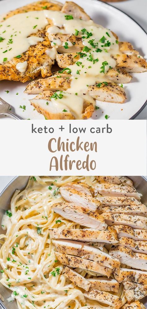 Fetuchini Alfredo, Fetuccini Alfredo, Keto Chicken Alfredo, Sautéed Chicken, Healthier Me, Keto Alfredo Sauce, Chicken Alfredo Casserole, Chicken Broccoli Alfredo, Chicken Fettuccine