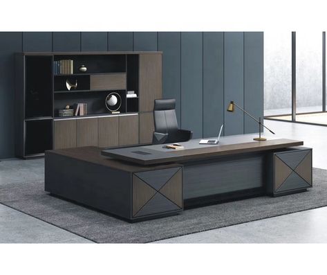 L Shaped Executive Desk, Wood Office Desk, Computer Desks For Home, Office Table Design, Computer Table, Office Set, L Shaped Desk, Executive Desk, Home Desk