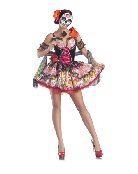 Day of the Dead Adult Womens Costume Ghost Bride Costume, Day Of The Dead Woman, Mexico Skull, Vampire Bride, Ghost Bride, Bride Costume, Skull Dress, Skull Mask, A Skeleton