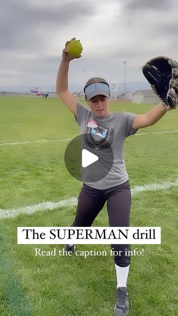 Diamond Training on Instagram: "We call this one the Superman drill, where we drive out to a “Superman” position with arms straight out to the catcher, chest and hips going forward, and good weight balance.   With this drill, we can work on starting our pitch strong before we rotate into the rest of our motion.   Add this to your warm up routine and get into FEELING your body prior to performing. Have you tried this drill?! Let us know questions in the comments!   #diamondtraining #pitching #pitchingdrills #mechanics #softball #fastpitch #travelsoftballcamps" Fast Pitch Softball Pitching Drills, Softball Training Drills, Softball Warm Up Drills, Fastpitch Pitching Drills, Pitching Drills Softball, Fastpitch Softball Drills, Softball Pitching Drills, Travel Softball, Pitching Drills